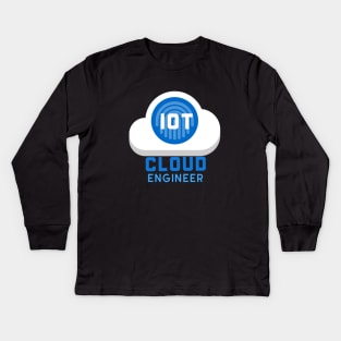 My Dad Is  IOT Cloud Engineer Kids Long Sleeve T-Shirt